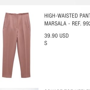 Zara high waisted pants